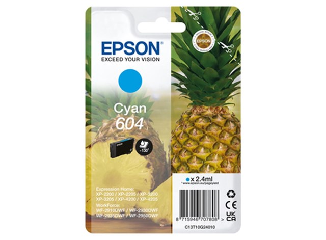 EPSON CART. INK CIANO, ANANAS 604
