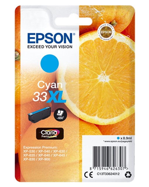 EPSON CART. INK CIANO XL  SERIE ARANCE PER XP-630 XP-830 XP-635