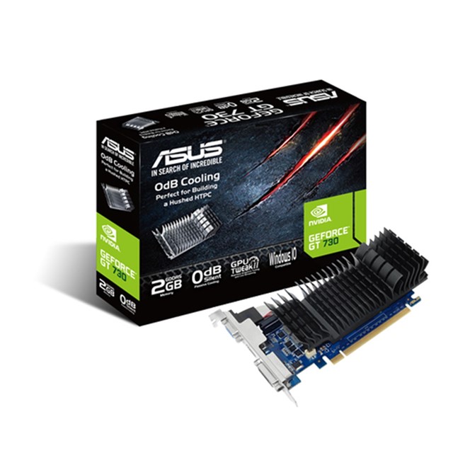 ASUS VGA NVIDIA GEFORCE GT730, GT730-SL-2GD5-BRK, 2GB GDDR5 VGA/DVI/HDMI