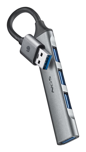 NGS MINI HUB 4 PORTE USB, 1 x USB 3.2 GEN1 E 3 x USB 2.0, PC E MAC