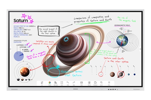SAMSUNG DISPLAY TOUCH 75" 16:9 4K UHD 350 CDM, FLIP PRO