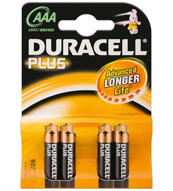 DURACELL BATTERIA PLUS POWER ALCALINA AAA 1,5V NON RICARICABILE