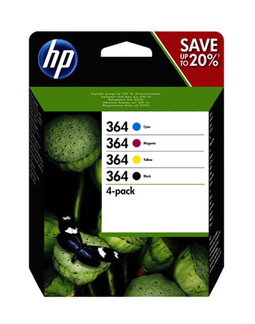 HP CART. INK MULTICOLOR (BK + C + M + Y) N.364