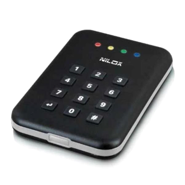 NILOX box esterno cifrato encryption external enclosure 2.5" HDD USB 3.0