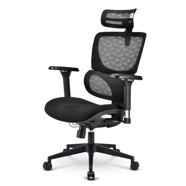SHARKOON SEDIA OFFICE FABRIC SEAT BASE 3D ARMREST  HEADREST 5 HEIGHTS ADJUSTABLE  MAX WEIGHT CAPACI