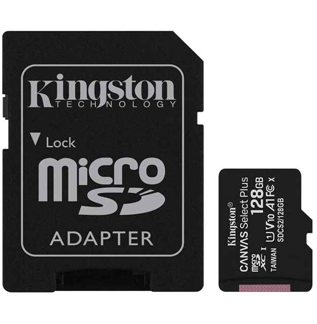 KINGSTON MICRO SDHC CANVAS SELECT 80R CL10 UHS-I CON ADATTAT