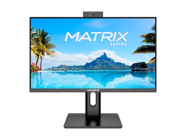 YASHI MONITOR 27 LED IPS 16:9 FHD 1MS 120hz, 350 CDM, PIVOT, WEBCAM, USB-C, DP/HDMI, MULTIMEDIALE
