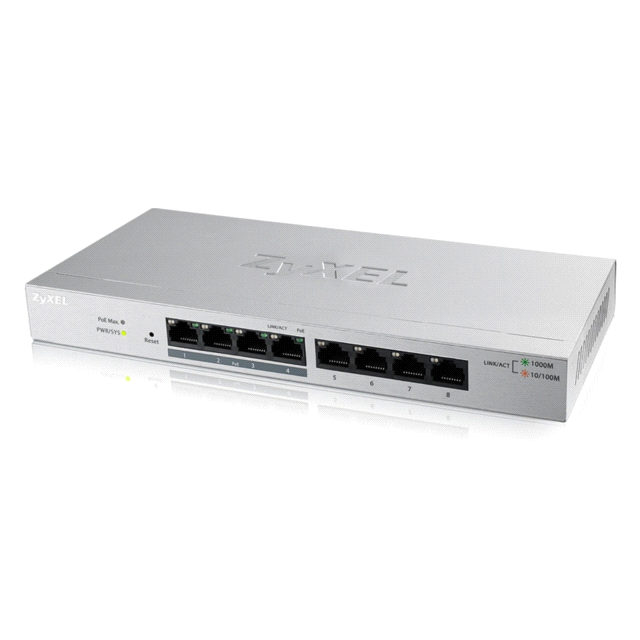 Zyxel switch POE GS1008HP 8 porte